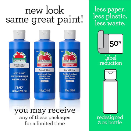 Apple Barrel Acrylic Paint (8 Ounce), 20717E Bright Blue, 8 Oz