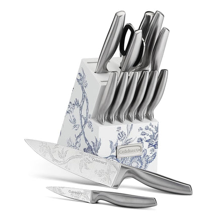 Cuisinart 15pc Caskata Collection� Stainless Steel Hollow Handle Cutlery Block Set, C77SS-15PKCA