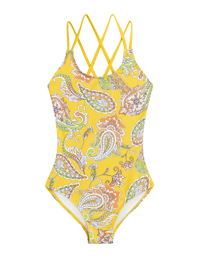 Kanu Surf Girls' Reese UPF 50 Beach Sport Criss-Cr
