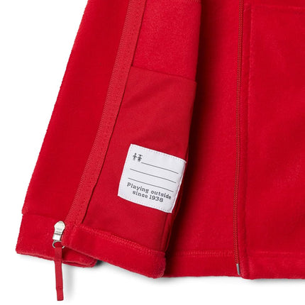 Columbia Forro polar Steens Mountain II para bebés, rojo montaña, 4T
