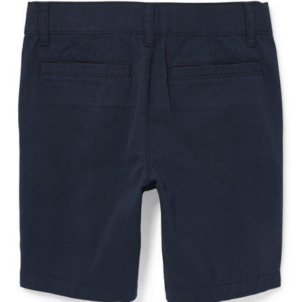 The Children's Place Boys' Stretch Chino Shorts, Slim, New Navy, 16S