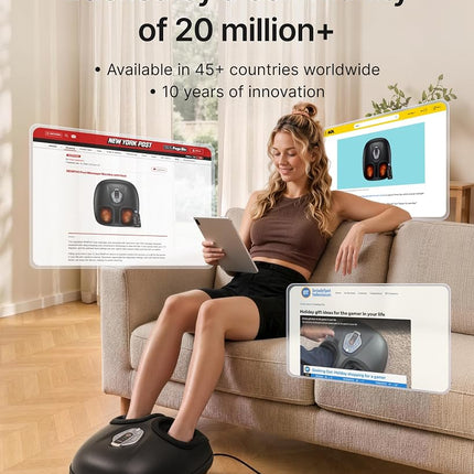RENPHO Foot Massager with Heat, Deep Kneading Electric Shiatsu Foot Massage