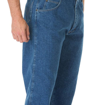 Wrangler Jean elástico robusto para hombre, lavado a la piedra, 50x30