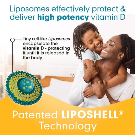 Lipo-Sachets Liposomal Vitamin D3-1000IU Per Serving for Immune System Support - High Absorption Vitamin D - GMO Free, No Added Sugar - 30 Liposomal Liquid Vitamin D Packets