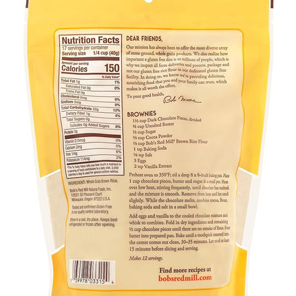 Bob's Red Mill Gluten Free Brown Rice Flour, 24 Ounce (Pack of 4)