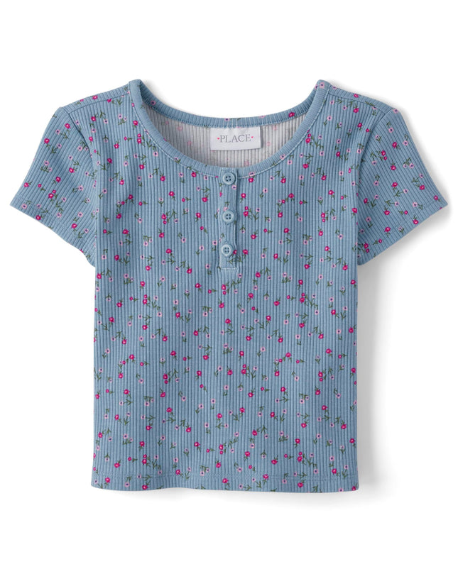 The Children's Place Girls' Basic Short Sleeve Kni