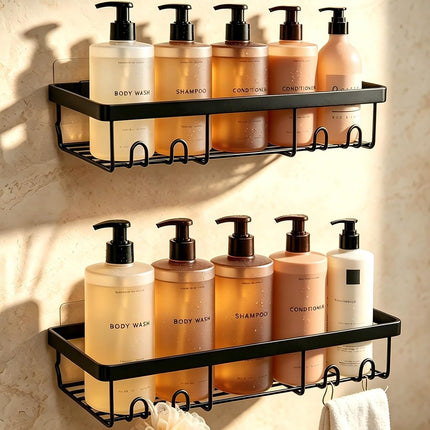 Moforoco Pink 5 Pack Shower Caddy Shelf Organizers