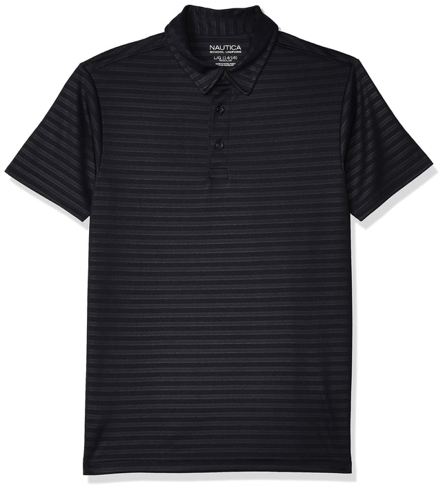 Nautica Boys' Active Short Sleeve Performance Embo