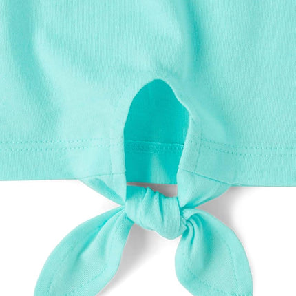 Lot de 3 débardeurs sans manches avec nœud devant The Children's Place pour filles, lilas brumeux, très grand