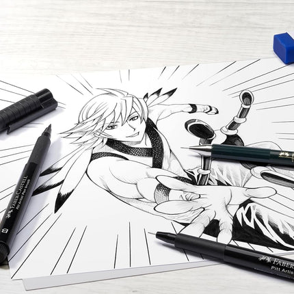 Faber-Castell Creative Studio Manga Starter Set, Multicoloured, Art, Craft, Drawing, Sketching, Home, School, University, Colouring