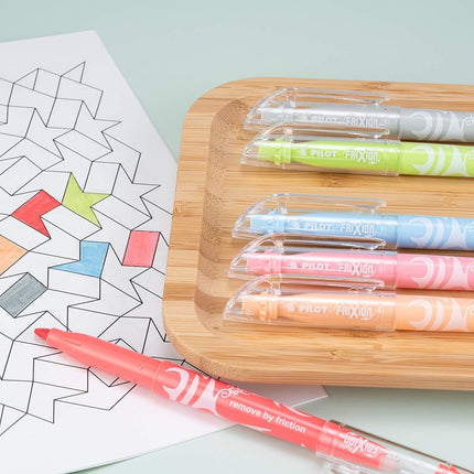 Pilot FriXion Light Pastel Collection Erasable Highlighters Set of 5 Yellow Pink Green Purple Blue; Too Much, or The Wrong Color Highlighted? No Need To Stress with America's #1 Selling Pen Brand
