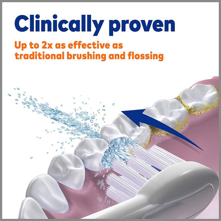 Cabezales de cepillo de repuesto Waterpik originales de tamaño completo con cubiertas para cepillo de dientes y seda dental Sonic-Fusion SFFB-2EW, 2 unidades, blanco