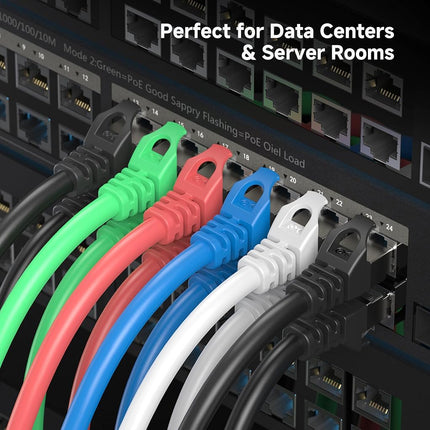 Cable Matters Câble Ethernet Cat 6A court et blindé 10 Gbit/s - 0,9 m, Câble Cat 6A, Cordon Cat6A, Cordon Ethernet, Rouge