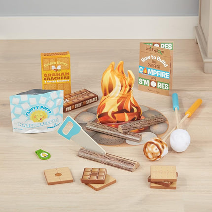 Melissa & Doug Let�s Explore S�Mores & More Campfire Play Set � 23 Pieces