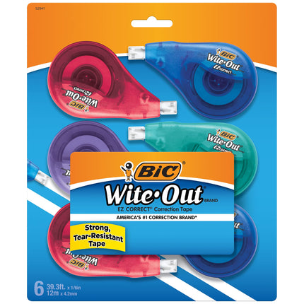 BIC Wite-Out Brand EZ Correct Correction Tape, Whi