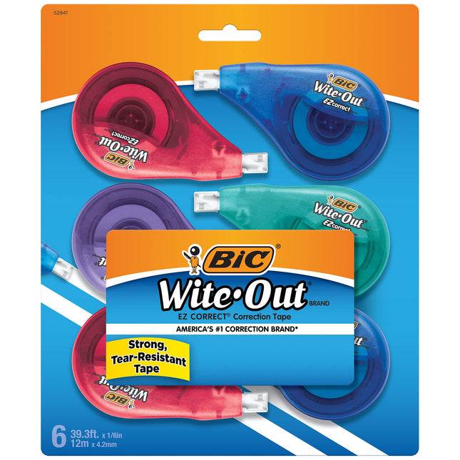 BIC Wite-Out Brand EZ Correct Correction Tape, Whi