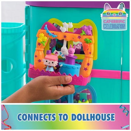 Gabby’s Dollhouse, Baby Box Talent Show Balcony Playset, 8-Pcs with Toy Figures, Doll’s House Accessories and Sensory Play, Kids’ Toys for Girls and Boys 3+