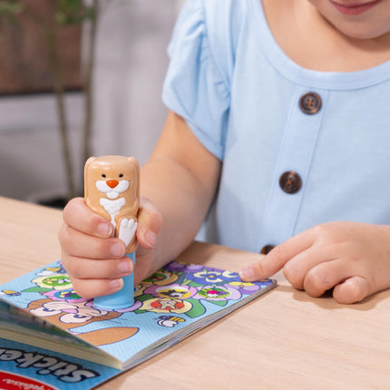 Melissa & Doug Sticker Wow! Paquete Conejito (Sellador con libro + Paquete de recarga de afirmaciones)