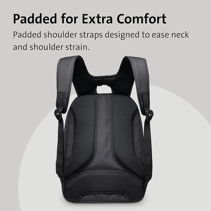 Kensington Ultrabook Backpack - TripleTrek 13.3" inch Laptop Rucksack for Men & Women, backpack with SnugFit Protection System to keep UltraBook, laptop or notebook safe (K62591EU), Black (Nero)