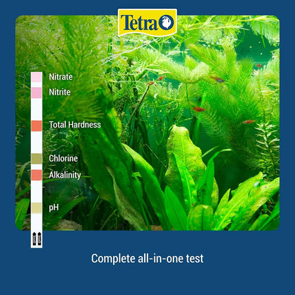 Tetra EasyStrips 6-in-1 Aquarium Test Strips 25-Pieces, Measure 6 important water quality level, For Freshwater & Saltwater Aquariums