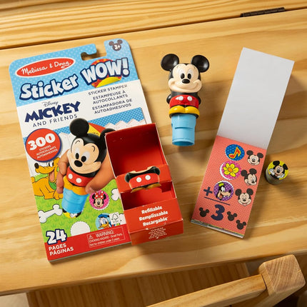 Melissa & Doug Sticker Wow! Mickey Bundle (Stamp with Book + Disney Refill)