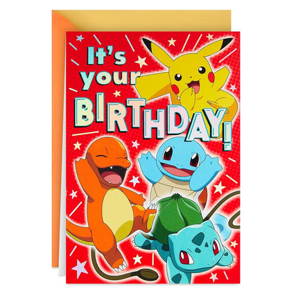Hallmark - Pokemon Pop Up Birthday Card for Kids (