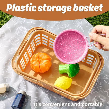 Veitch fairytales Children's Mud Kitchen Accessories Outdoor Children's Crockery Pots Play Kitchen Children's Kitchen Tableware Play Pots Kitchen Accessories Pot Set Kitchen Toy Cooking Utensils