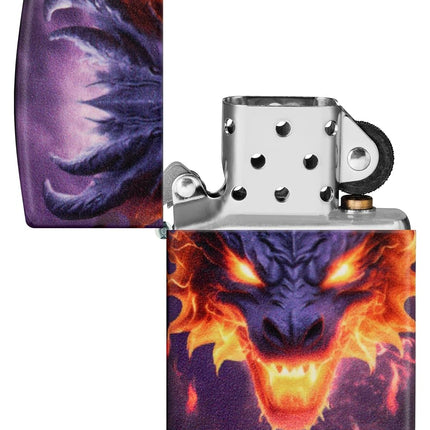 Zippo Glowing Dragon Design 540 Color Glow in The Dark Pocket Lighter