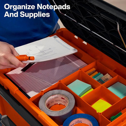 Klein Tools 54826MB MODbox Tray Work Top, Portable Worktop Surface, Multi-Use Workbench Top, Stainless Steel, Modular Work Surface