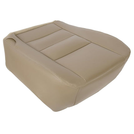 ECOTRIC Housse de siège inférieur côté conducteur en vinyle couleur sable compatible avec Ford F250 F350 2002-2007, couleur sable