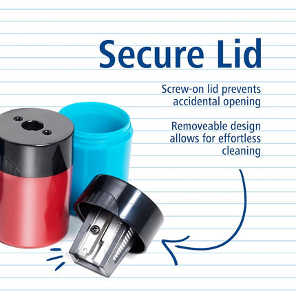 STAEDTLER Manual Pencil Sharpener (STD51163) Colors & Packaging May Vary