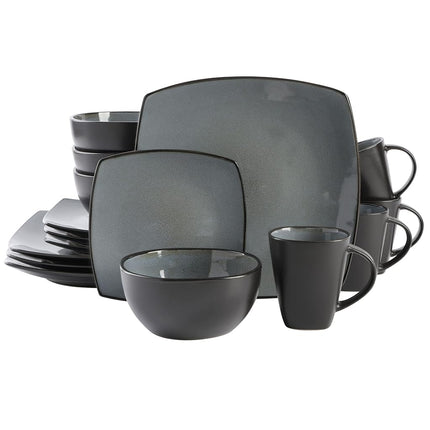 Gibson Soho Lounge Square Reactive Glaze Stoneware