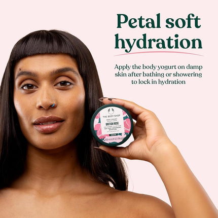 The Body Shop British Rose Body Yogurt, 48hr Moisture, 200ml