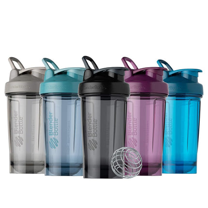 Vaso mezclador BlenderBottle Pro Series, perfecto para batidos de proteínas y pre-entrenamiento, 710 ml, azul océano