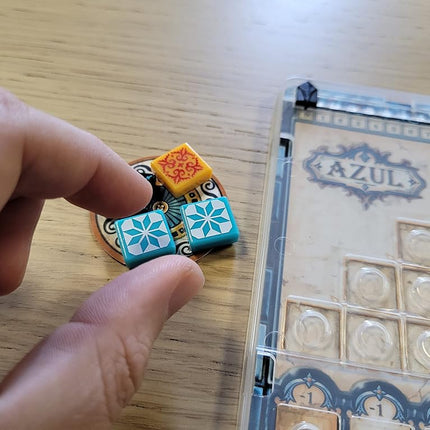 Asmodee | Azul Mini – The Portable Strategy Classic for 2–4 Players | With Stunning Built-in Trays & Travel Tiles | Great For Holidays, Travel & Games Nights | Ages 8+ | 30-45 Minutes
