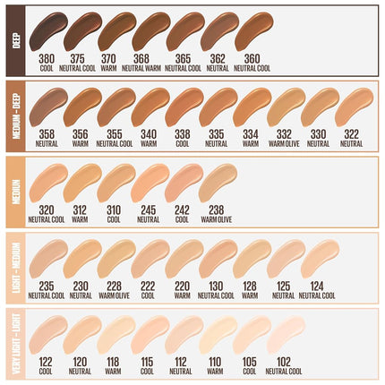 Maybelline New York Fit Me Matte & Poreless Mattifying Liquid Foundation - Mocha 360
