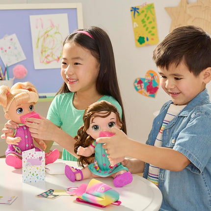 Baby Alive Time for School Baby Doll Set, Back to School Toys for 3 Year Old Girls & Boys & Up, 12 Inch Baby Doll, Brown Hair