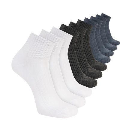 Skechers Men's 10-pack Half Terry Classic Quarter 
