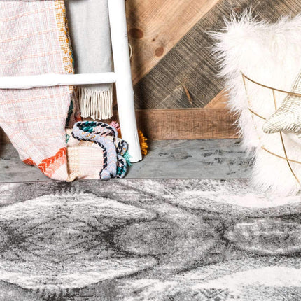 Unique Loom Sofia Collection Traditional Vintage Dark Gray Runner Rug (2' x 10')