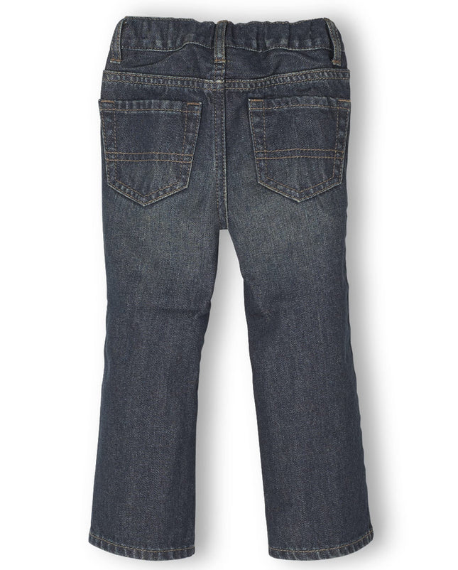 The Children's Place Baby Boys' and Toddler Bootcut Jeans, Dry Indigo, 2T