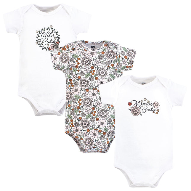 Hudson Baby Unisex Baby Cotton Bodysuits, Mamas Be
