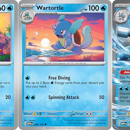 Pokémon Blastoise ex 009/165 - That Chunky Yellow 