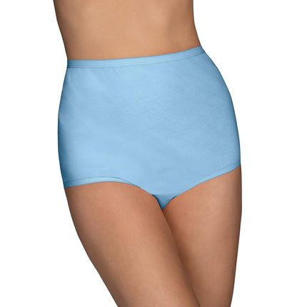 Vanity Fair Women's Underwear Perfectly Yours Traditional Cotton Brief Panties - blue - Medium