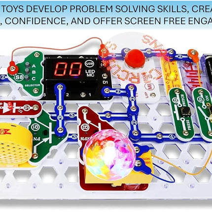 Snap Circuits Arcade Electronics Exploration Kit | Over 200 STEM Projects | 4-Color Project Manual | 20+ Build and Play Games | 35+ Snap Modules | Unlimited Fun