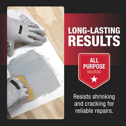 Bondo Body Repair Kit Ready Mix Pouches, Repairs One Large Hole Up to 3" with Patch, 1 Original Filler & Hardener, 1 Fiberglass Filler & Hardener, 1 Self-Adhesive Body Patch, 1 Spreader (BRKIT-2PK-ES)