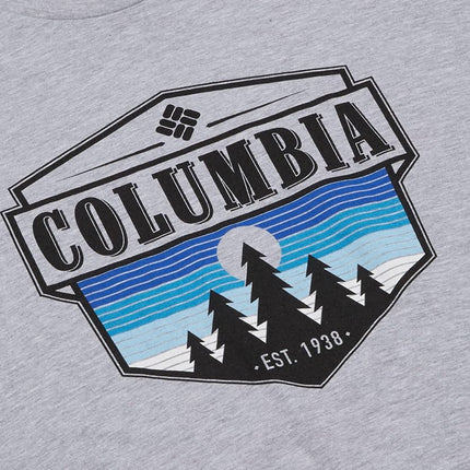 Columbia Men's Graphic T-Shirt, Grey Heather/Switchback, S
