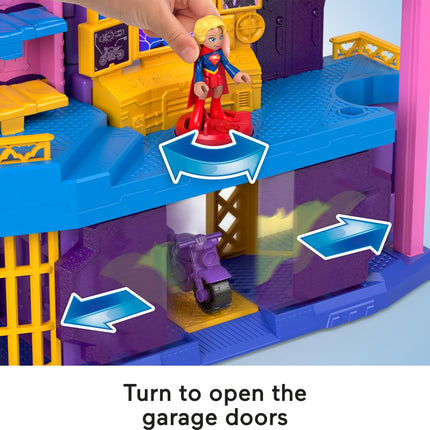 Fisher-Price Imaginext DC Super Friends Preschool Toy Batgirl Hero Hideout Playset with 2 Figures & 5 Accessories for Kids Ages 3+ Years