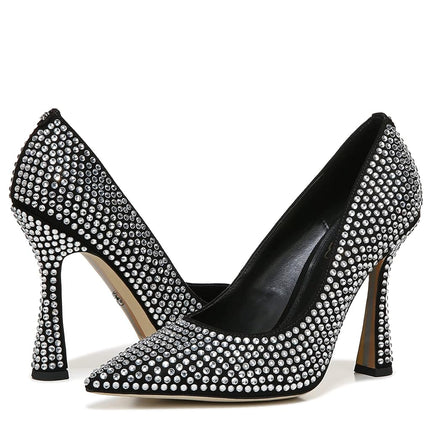 Sam Edelman Women's Antonia Pump, Black Glitz, 9