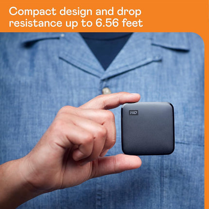 WD 2TB Elements SE SSD Portable SSD USB 3.0 up to 400 MB/s 2-meters drop resistance