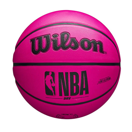 Wilson NBA DRV Outdoor Basketball with Pump - Pink, Size 7-29.5"
